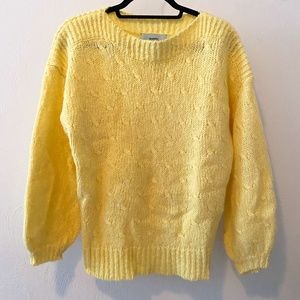 Yellow, Crewneck Sweater